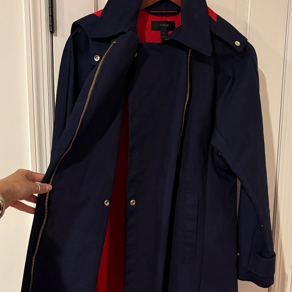 J. Crew Navy Jacket with Red Lining - Picture 4 of 7